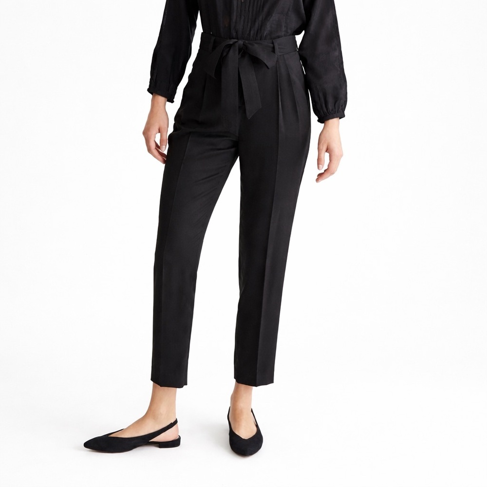 Vetta Capsule 2 The High Waist Pant Black 0094 Belted Cropped Stretch